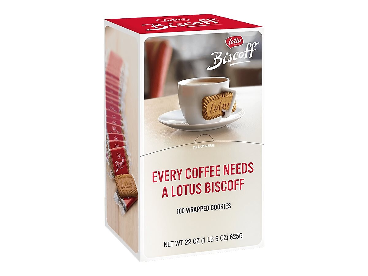 Lotus Biscoff Caramel Cookies, 0.22 oz., 100/Box
