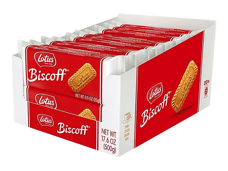 Lotus Biscoff Caramel Cookies, 0.9 oz., 20/Box