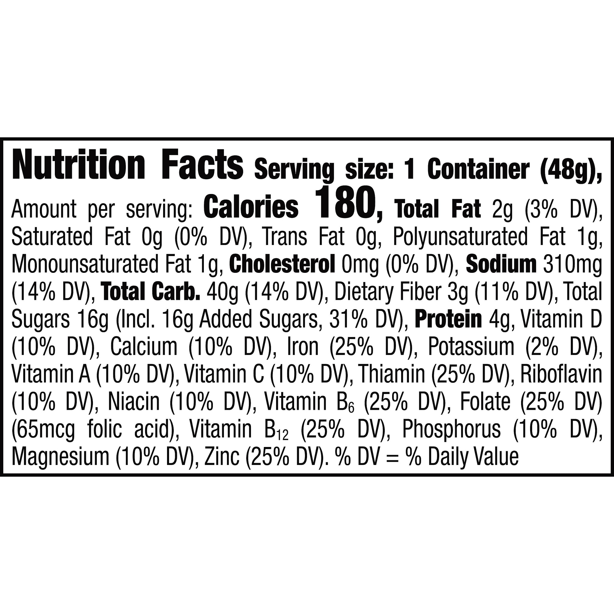 Lucky Charms Oats and Marshmallows Cereal, 1.7 oz., 6/Box