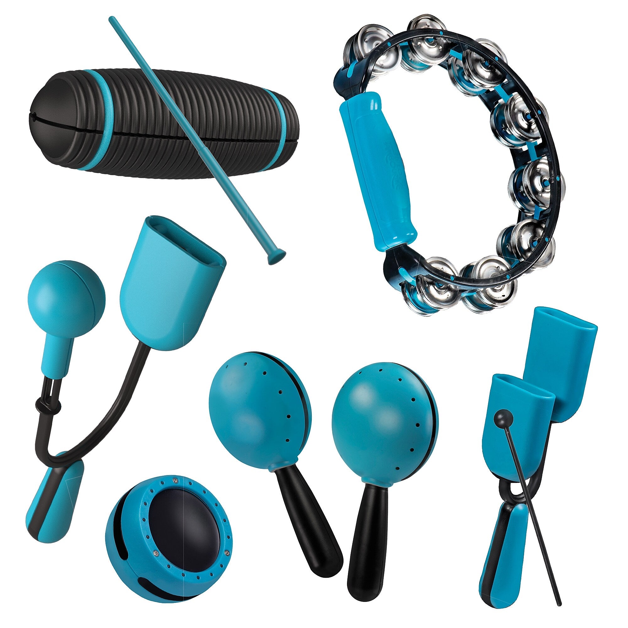 Luminote HOHLNT6000 Percussion Stage Pack Plastic, Blue, 6 Piece Set