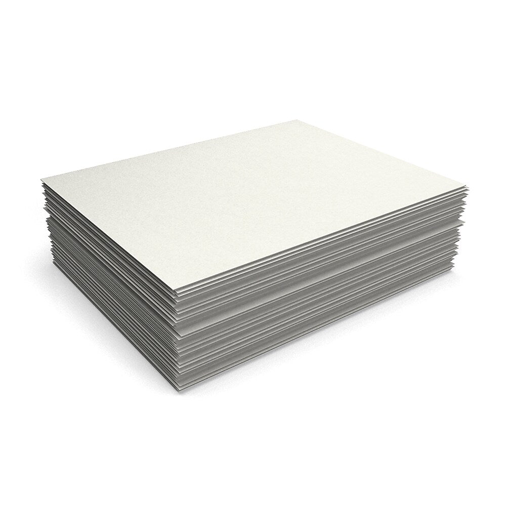 LUX 105 lb. Cardstock Paper, 8.5" x 11", Quartz Metallic, 50 Sheets/Pack