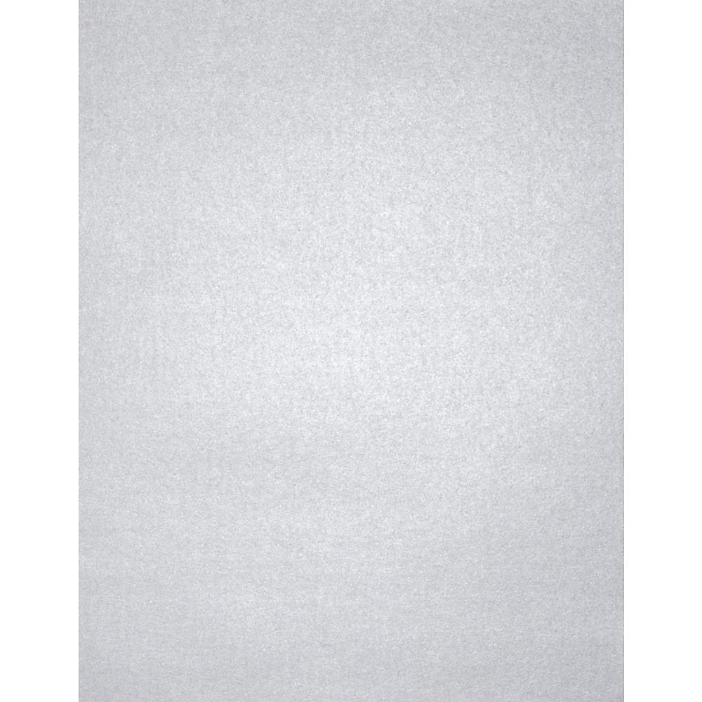 LUX 105 lb. Cardstock Paper, 8.5" x 11", Silver Metallic, 50 Sheets/Pack