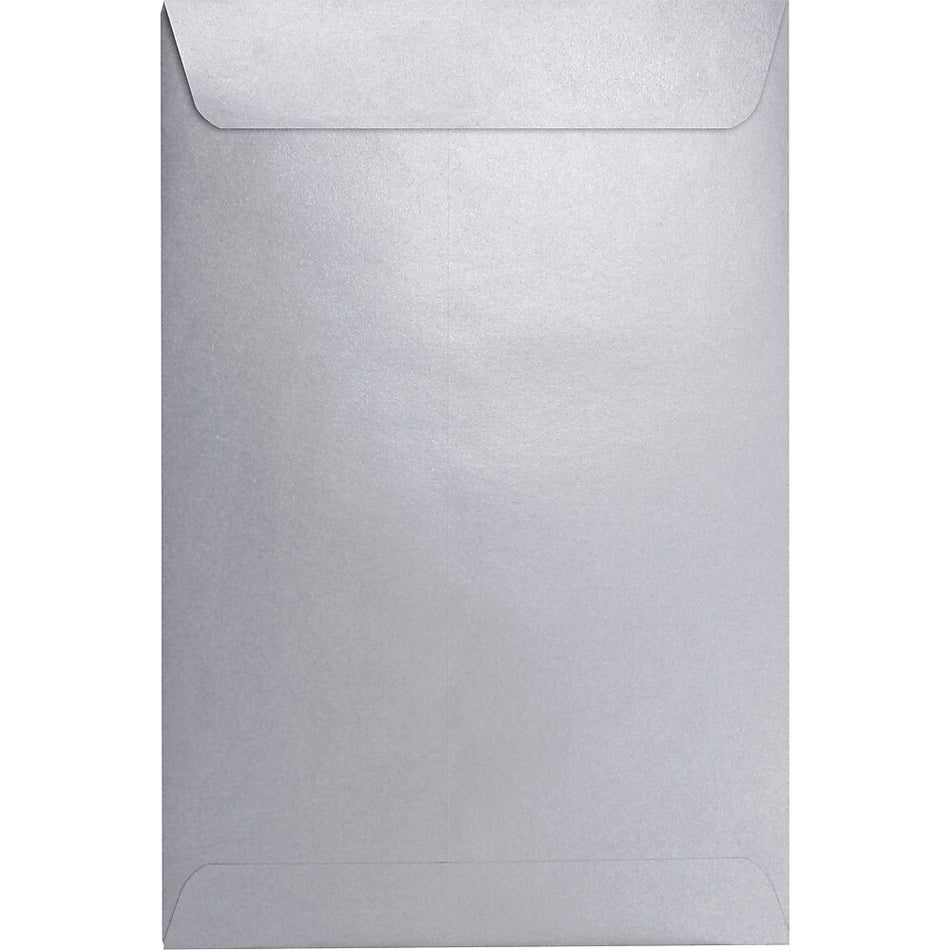 LUX 6 x 9 Open End Envelopes, 50/Box, Silver Metallic