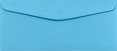 LUX #9 Regular Envelopes, 3 7/8" x 8 7/8", Bright Blue, 50 Qty