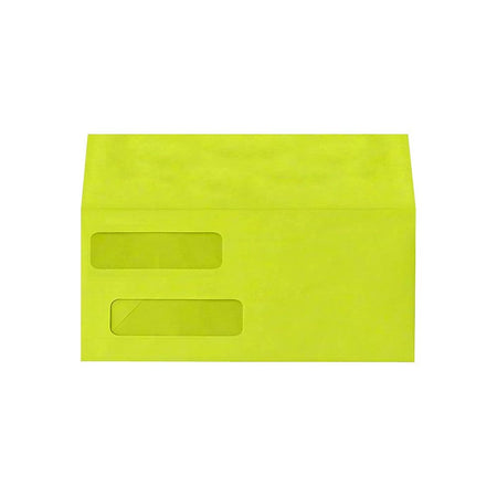 Lux Double Window Invoice Envelopes, 4 1/8 x 9 1/2, Wasabi 250/Pack