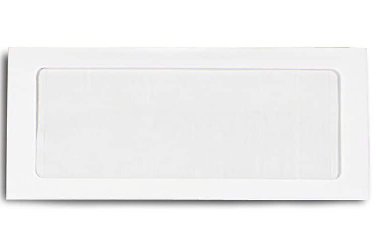 LUX Moistenable Glue #10 Window Envelope, 4 1/2" x 9 1/2", Bright White, 250/Box
