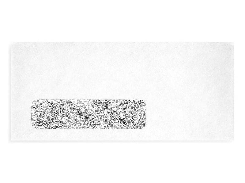 LUX Moistenable Glue Security Tinted #9 Business Envelope, 3.88" x 8.88", White, 500/Box