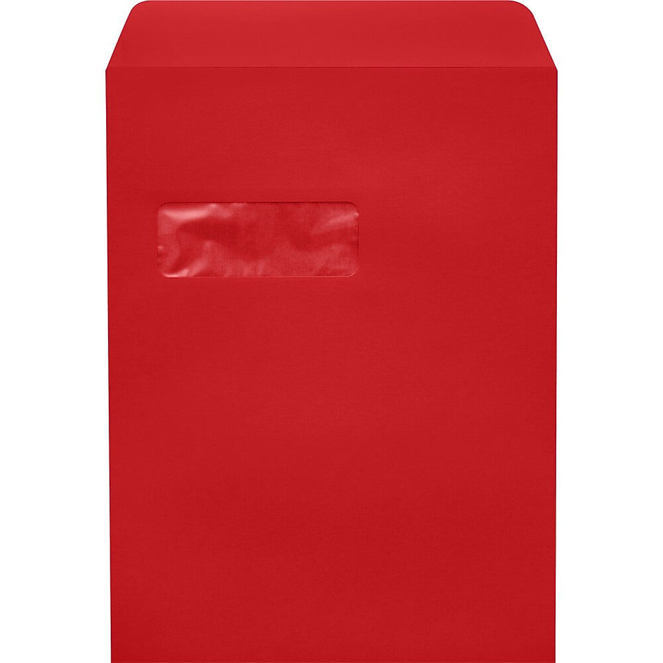 LUX Open End Envelopes 9" x 12", Ruby Red