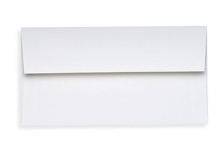 LUX Slimline Invitation Envelopes  1000/Box, 80lb. Bright White