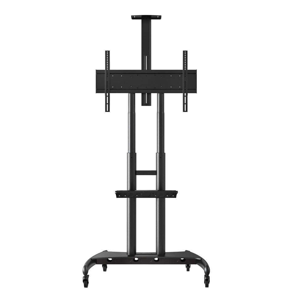 Luxor Metal Pedestal TV Stand, Screens up to 80", Black