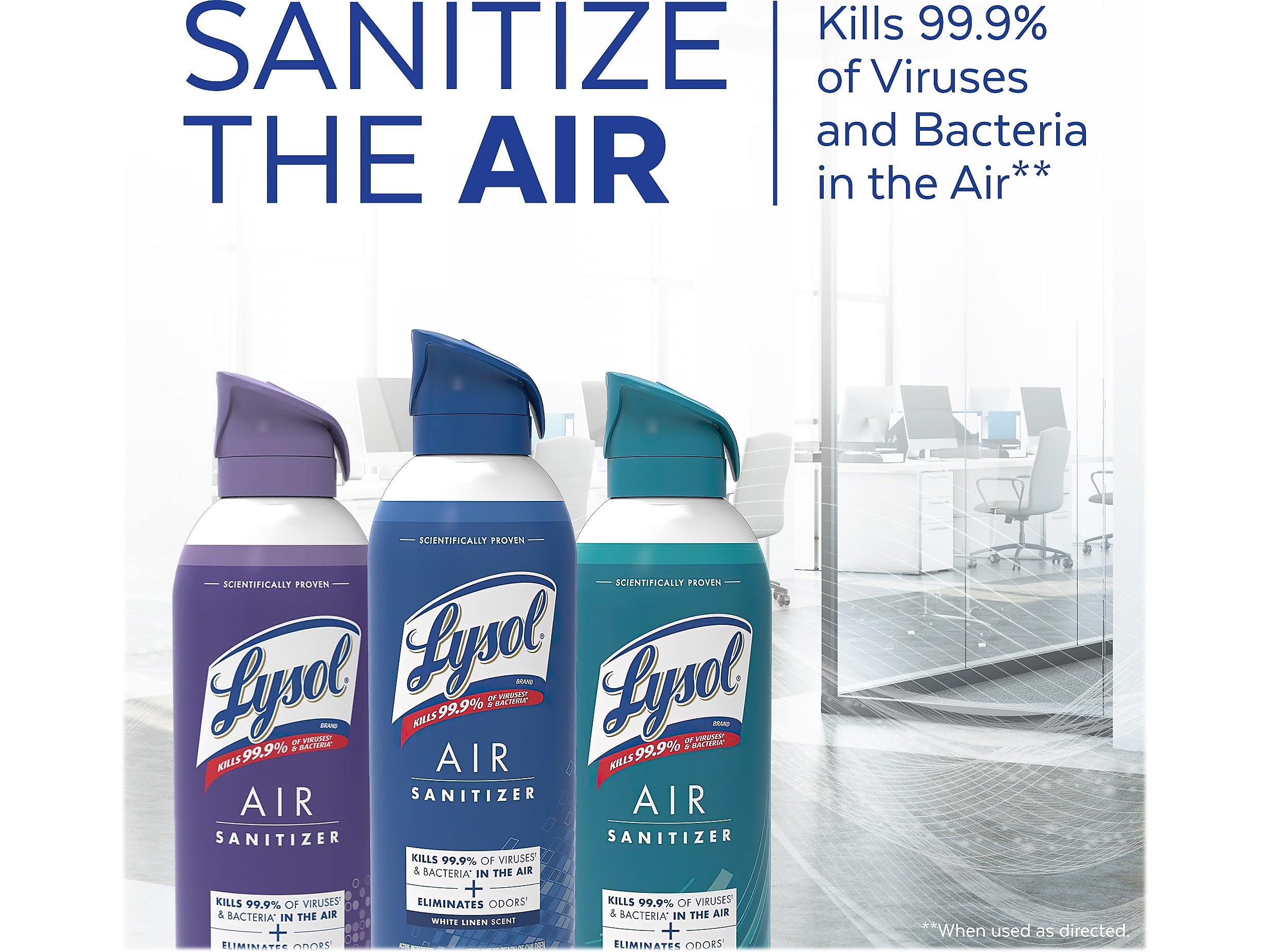Lysol Air Sanitizer Spray, Simple Fresh Scent, 10 Oz.