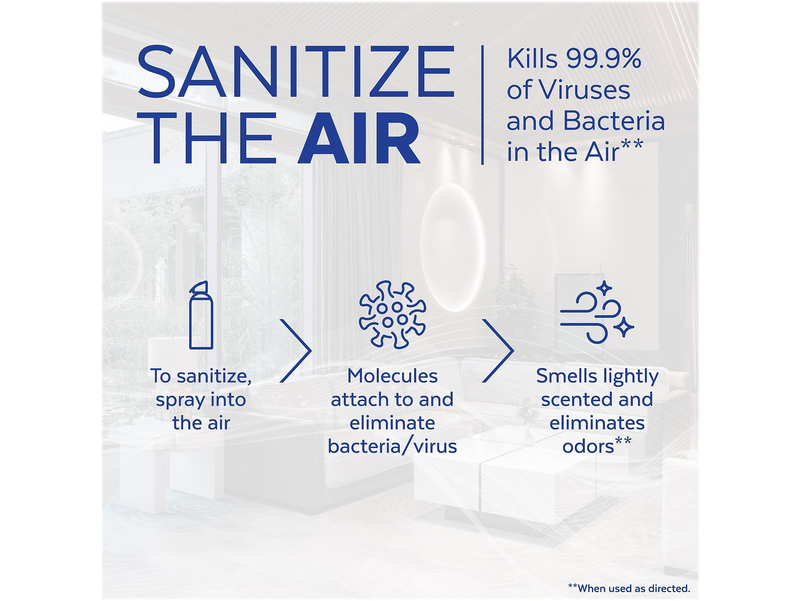 Lysol Air Sanitizer Spray, Simple Fresh Scent, 10 Oz.