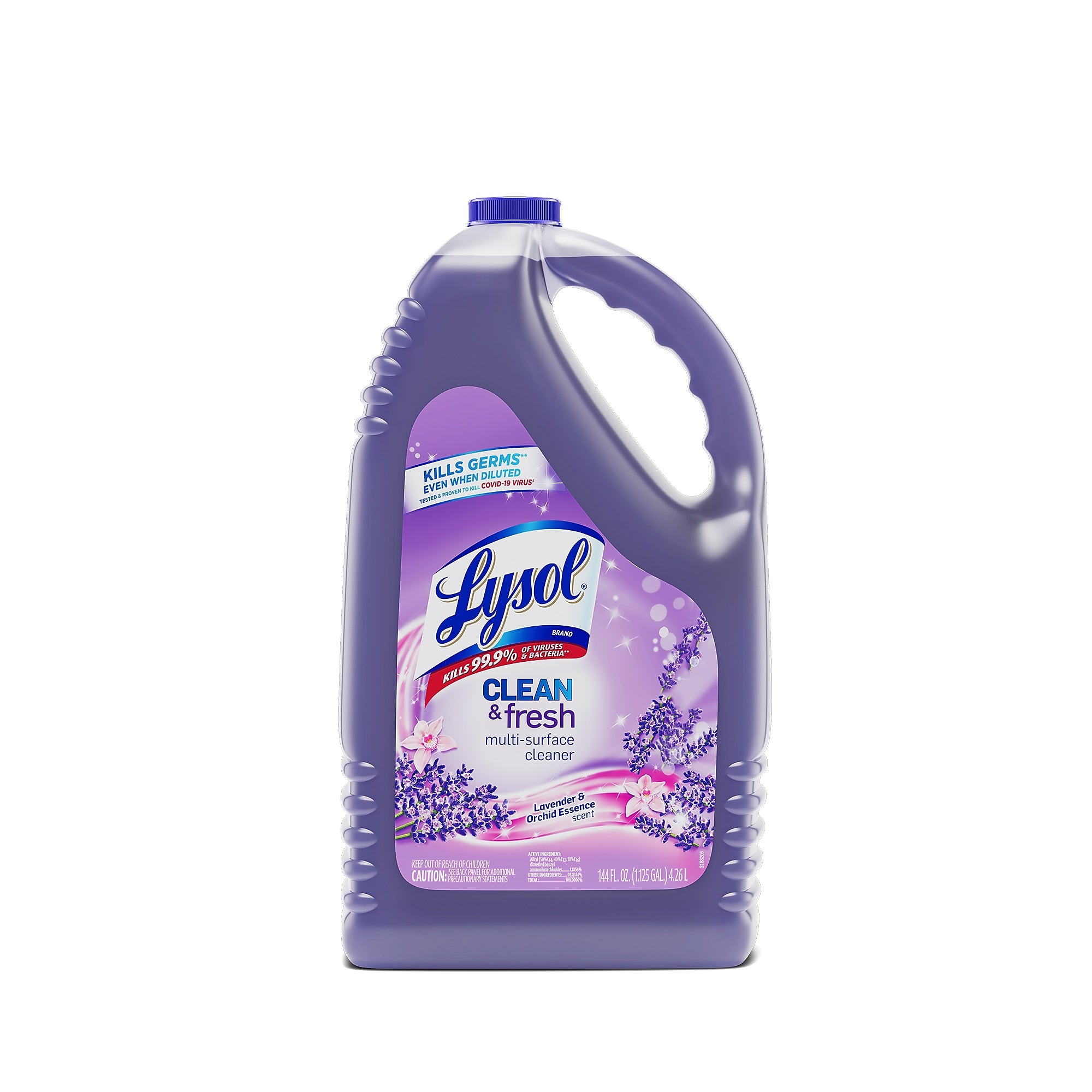 Lysol All-Purpose Cleaners & Spray Degreaser Disinfectant Refill, Lavender & Orchid Essence Scent, 144oz.