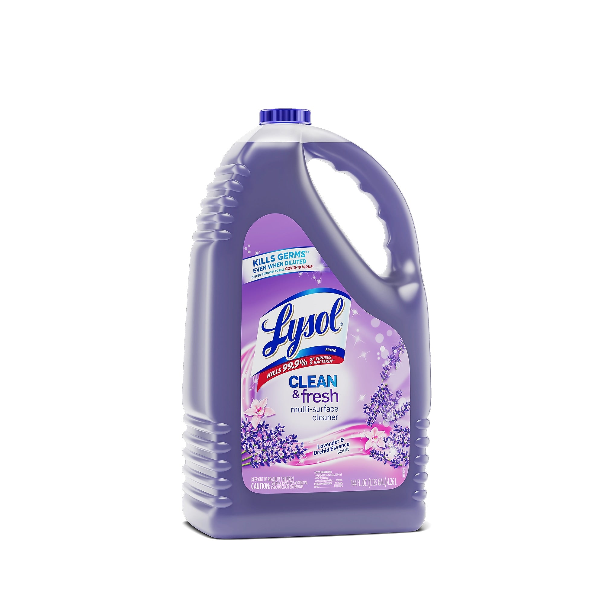 Lysol All-Purpose Cleaners & Spray Degreaser Disinfectant Refill, Lavender & Orchid Essence Scent, 144oz.