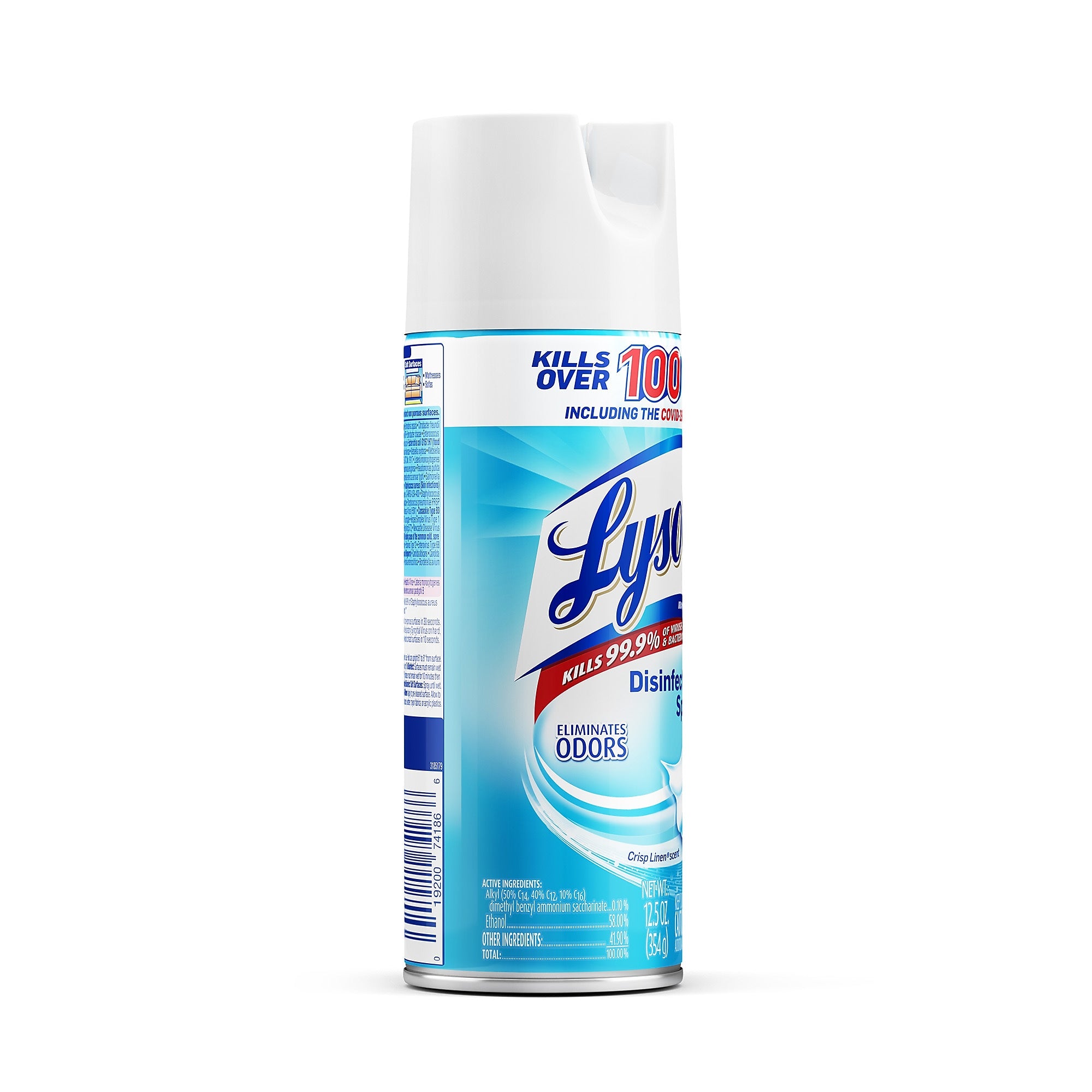 Lysol Disinfectant Spray, Crisp Linen, 12.5 Oz. 12/Carton