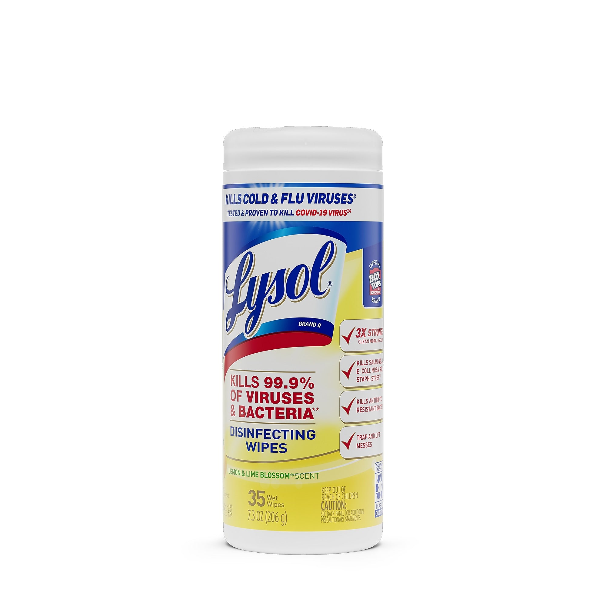 Lysol Disinfecting Wipes, Lemon and Lime Blossom, 35 Wipes/Canister,