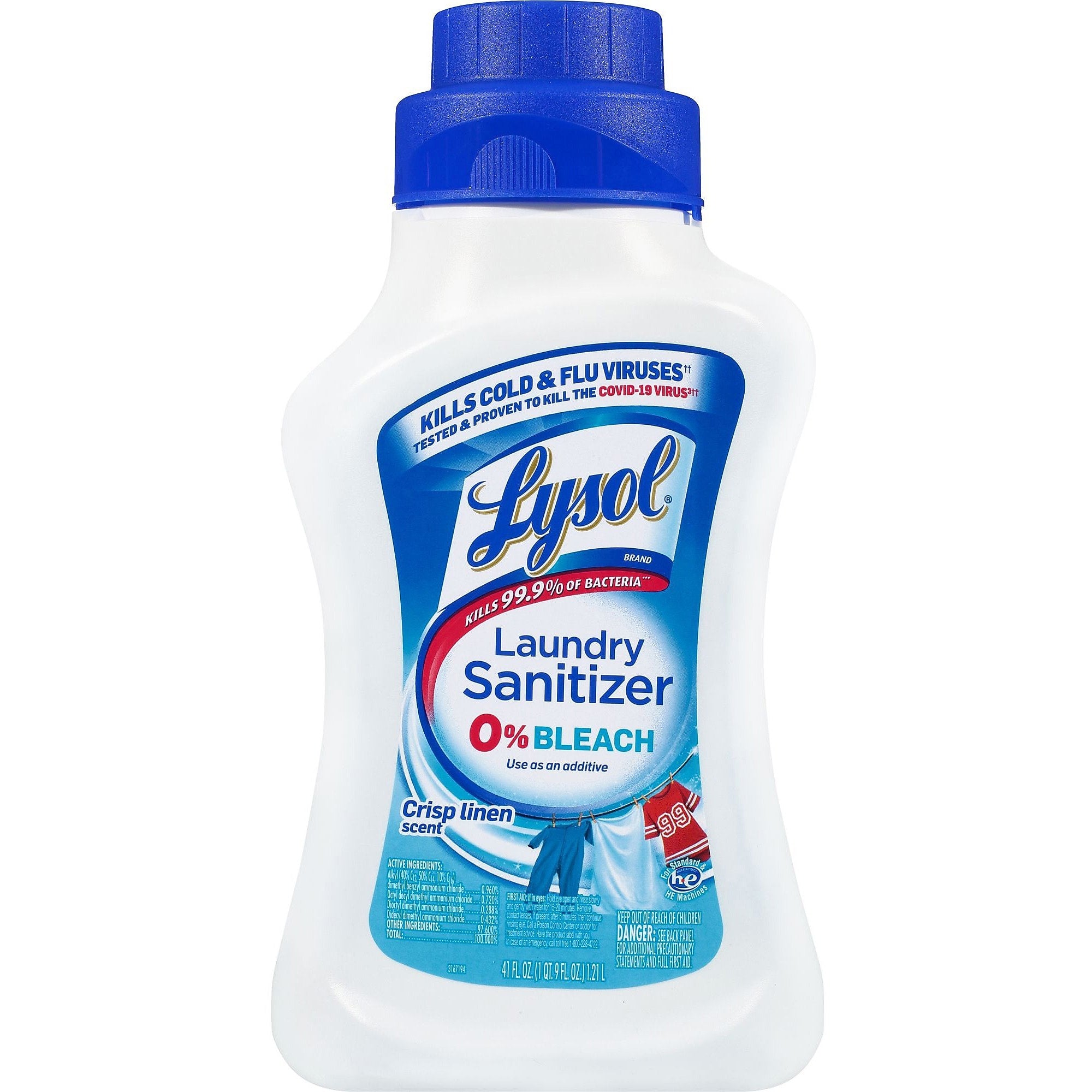 LYSOL Laundry Sanitizer Crisp Linen, 41oz.