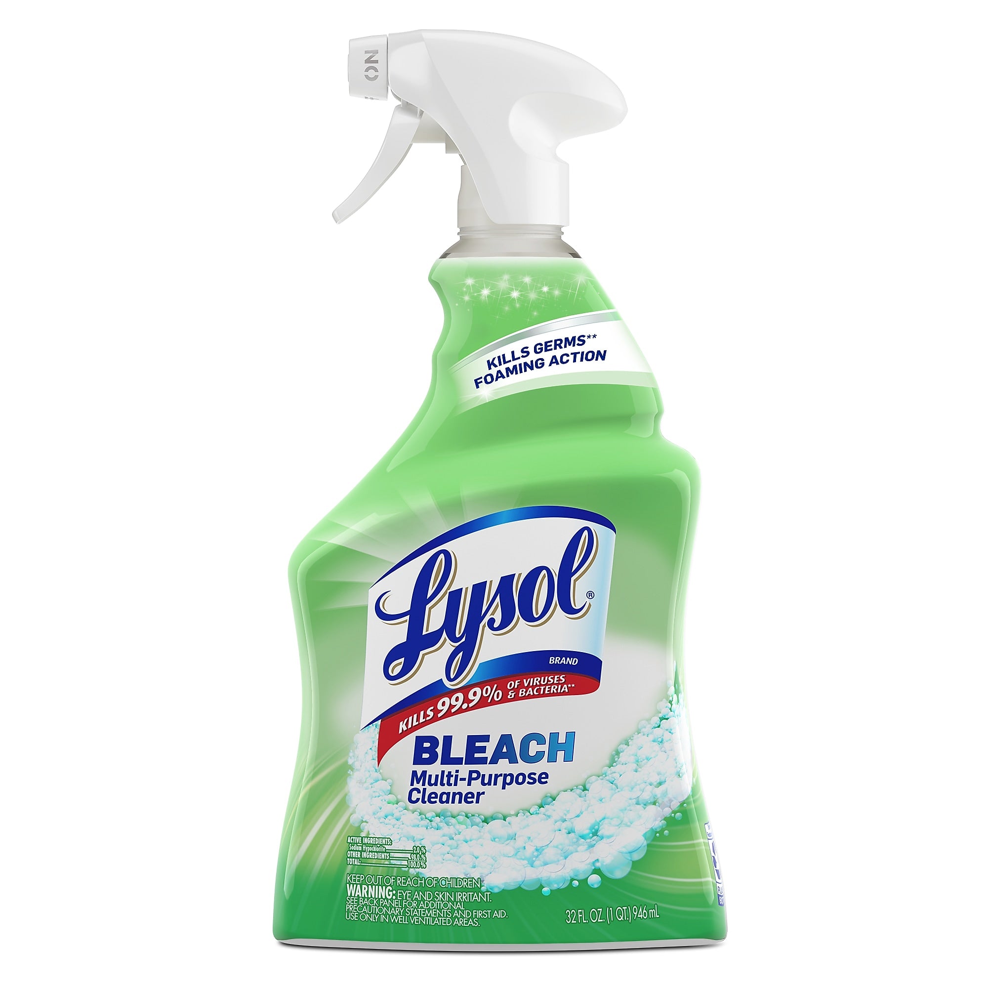 Lysol Multi-Purpose Cleaner Plus Bleach, Chlorine Scent, 32 oz.