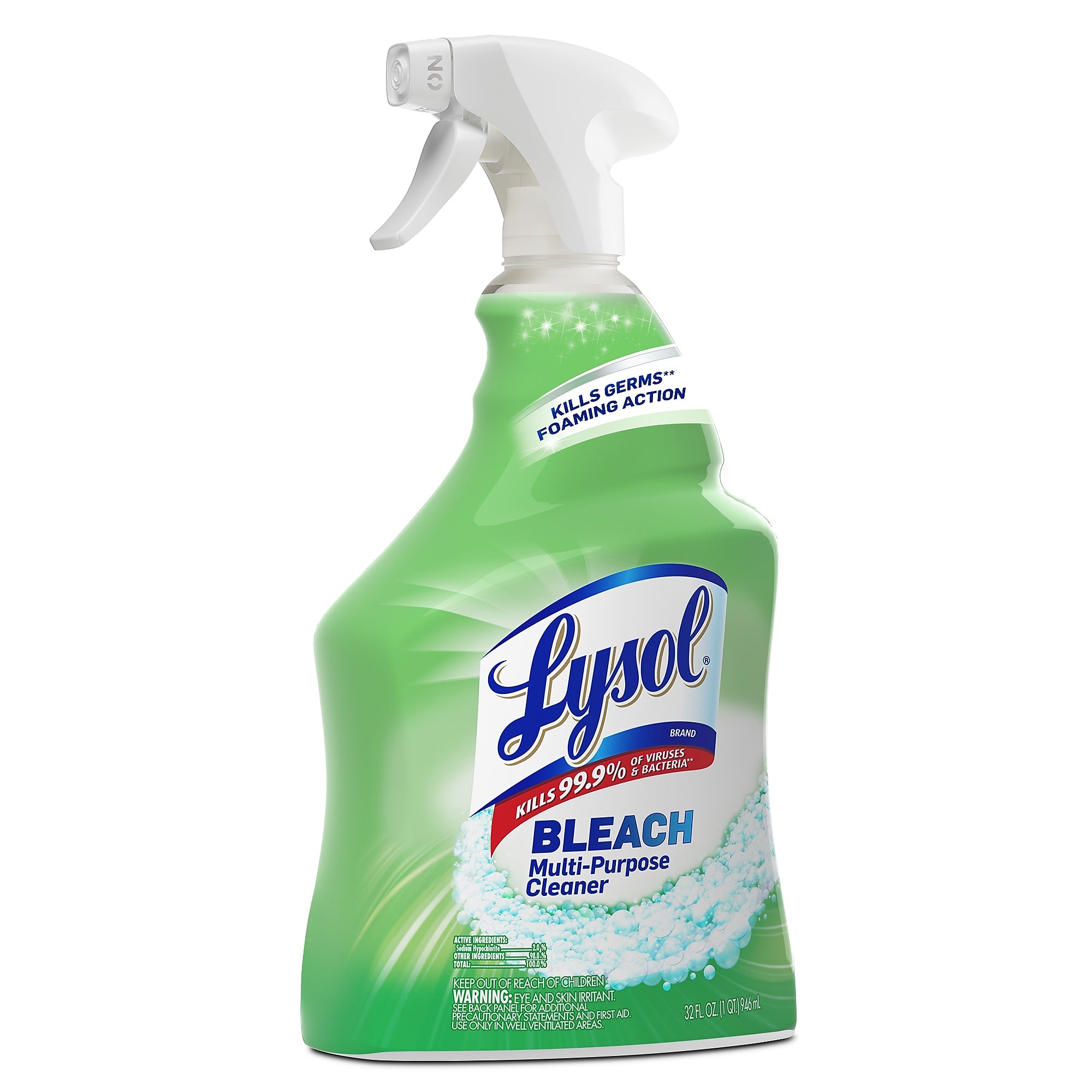Lysol Multi-Purpose Cleaner Plus Bleach, Chlorine Scent, 32 oz.