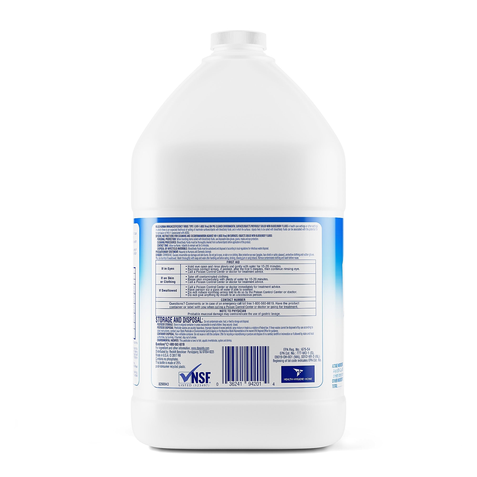 Lysol Professional Heavy Duty Bathroom Cleaner, Concentrate, Fresh Lime Scent, 1 gal.