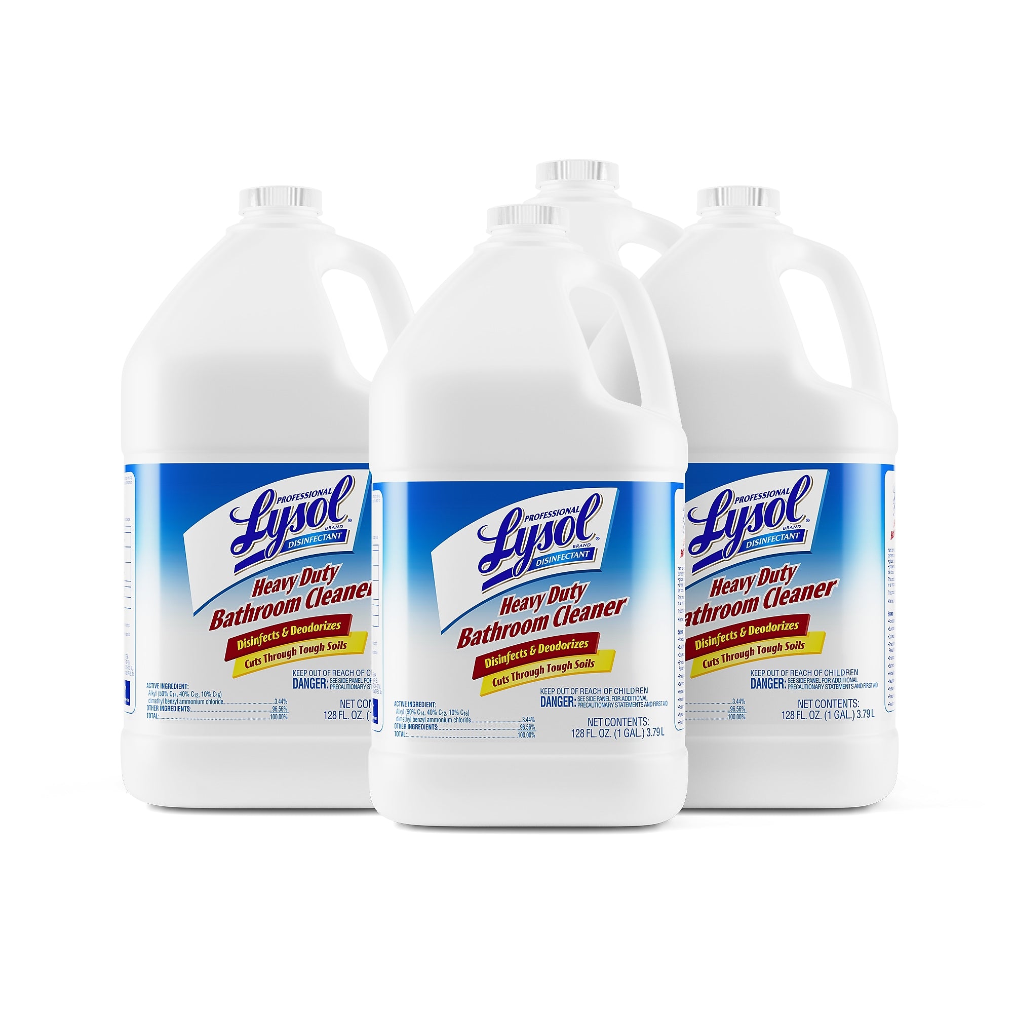Lysol Professional Heavy Duty Bathroom Cleaner, Concentrate, Fresh Lime Scent, 1 gal.