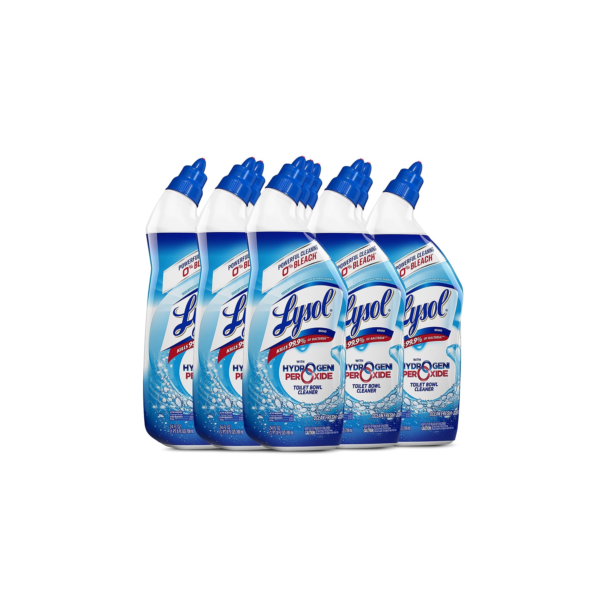 Lysol Toilet Bowl Cleaner, Ocean Fresh, 24 oz., 9/Carton