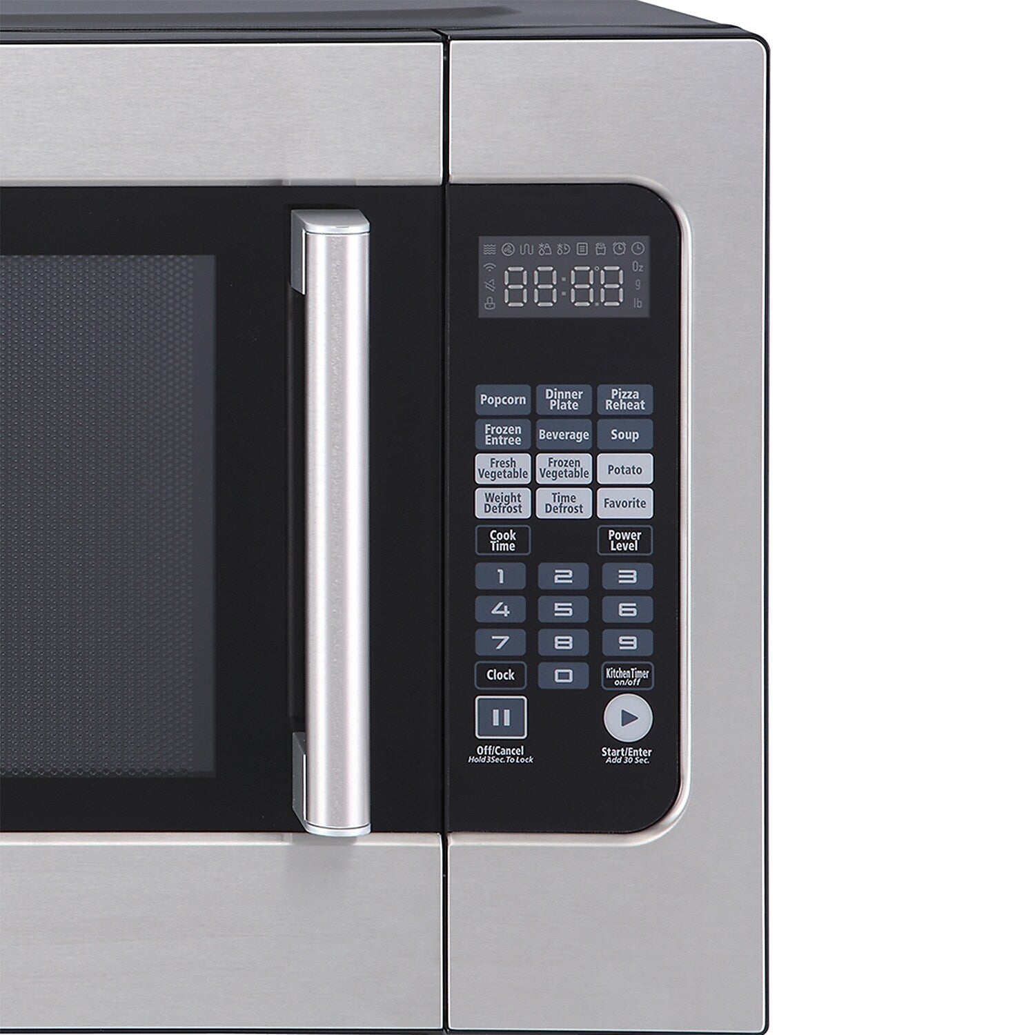 Magic Chef 2.2-Cu. Ft. 1200W Countertop Microwave with Sensor Cook, Stainless Steel