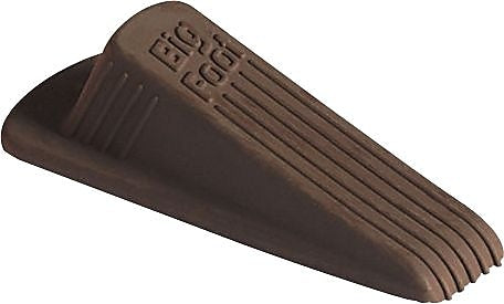 Master Big Foot Rubber Doorstop, Brown, 2/Pack