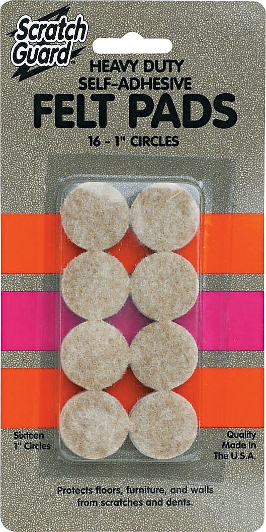 Master Caster Scratch Guard Surface Protectors, Beige, 16/Pack