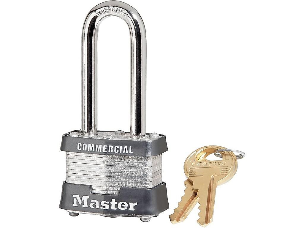 Master Commercial Lock Key Padlock, 4/Box