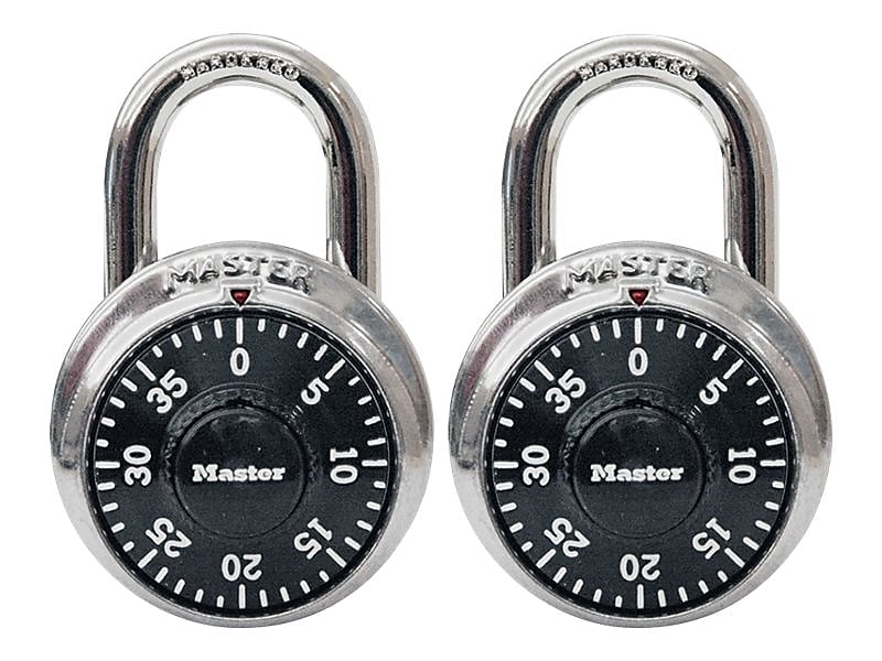 Master Lock Combination Padlock, 2/Pack