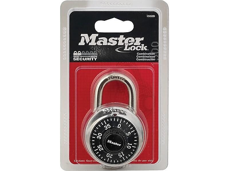 Master Lock Combination Padlock, Each