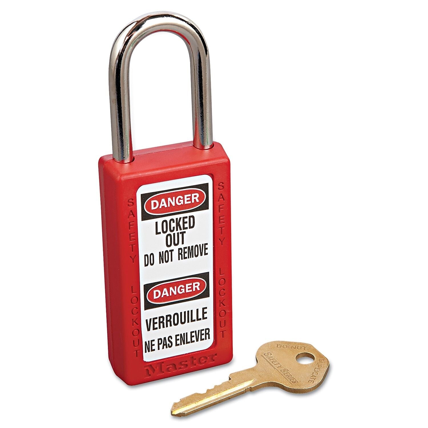 Master Lock® Safety Lockout Padlock, 6 pin, Xenoy, Red, 6/BX – Personal ...