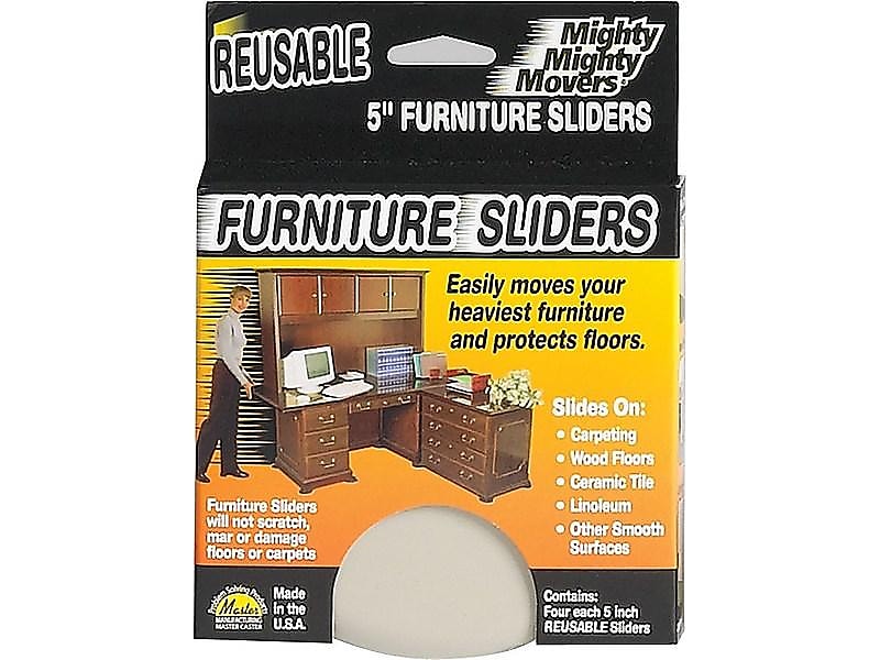 Master Manufacturing Mighty Mighty Movers Furniture Sliders, Beige, 4/Pack