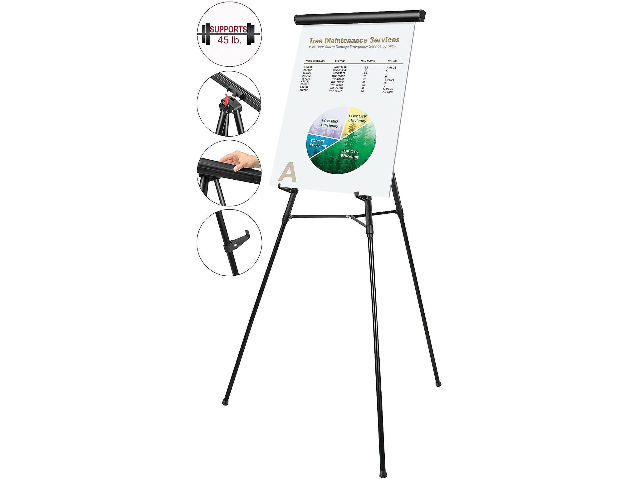 MasterVision Display Easel, 69