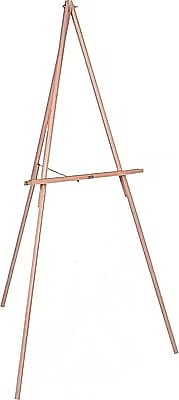 MasterVision Oak Display Tripod Easel, Oak