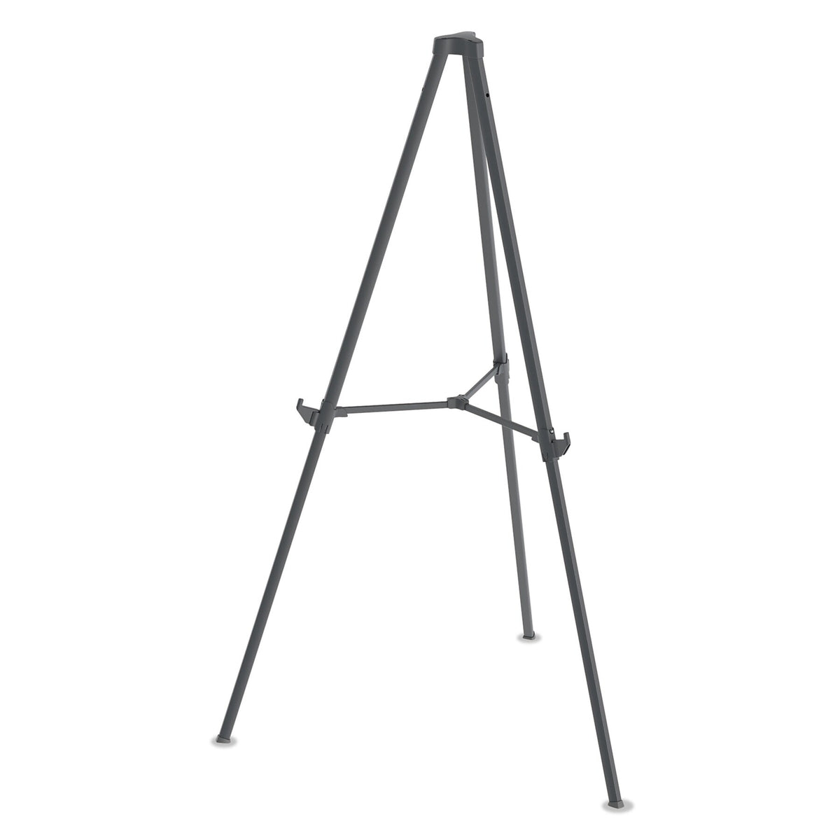 MasterVision Quantum Heavy Duty Display Easel, Plastic, 35.62" - 61.22"H, Black