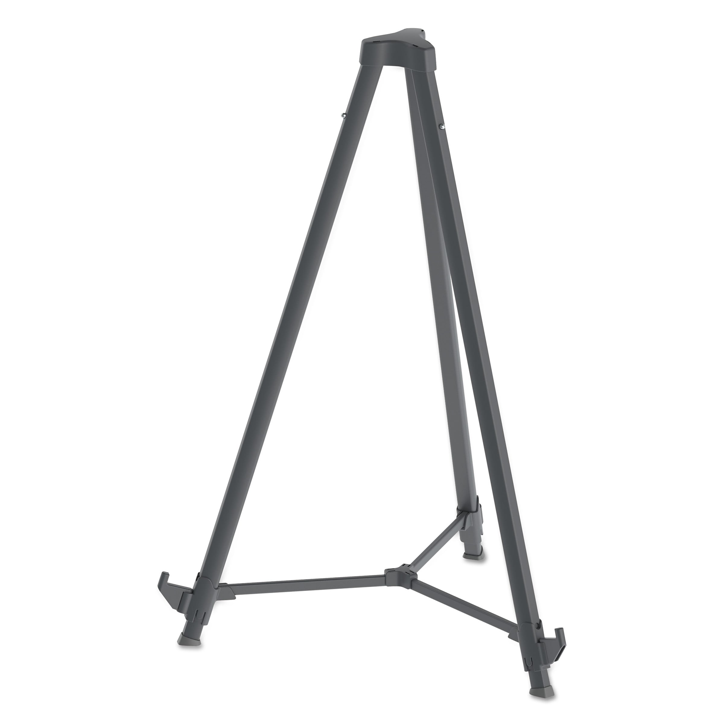 MasterVision Quantum Heavy Duty Display Easel, Plastic, 35.62" - 61.22"H, Black