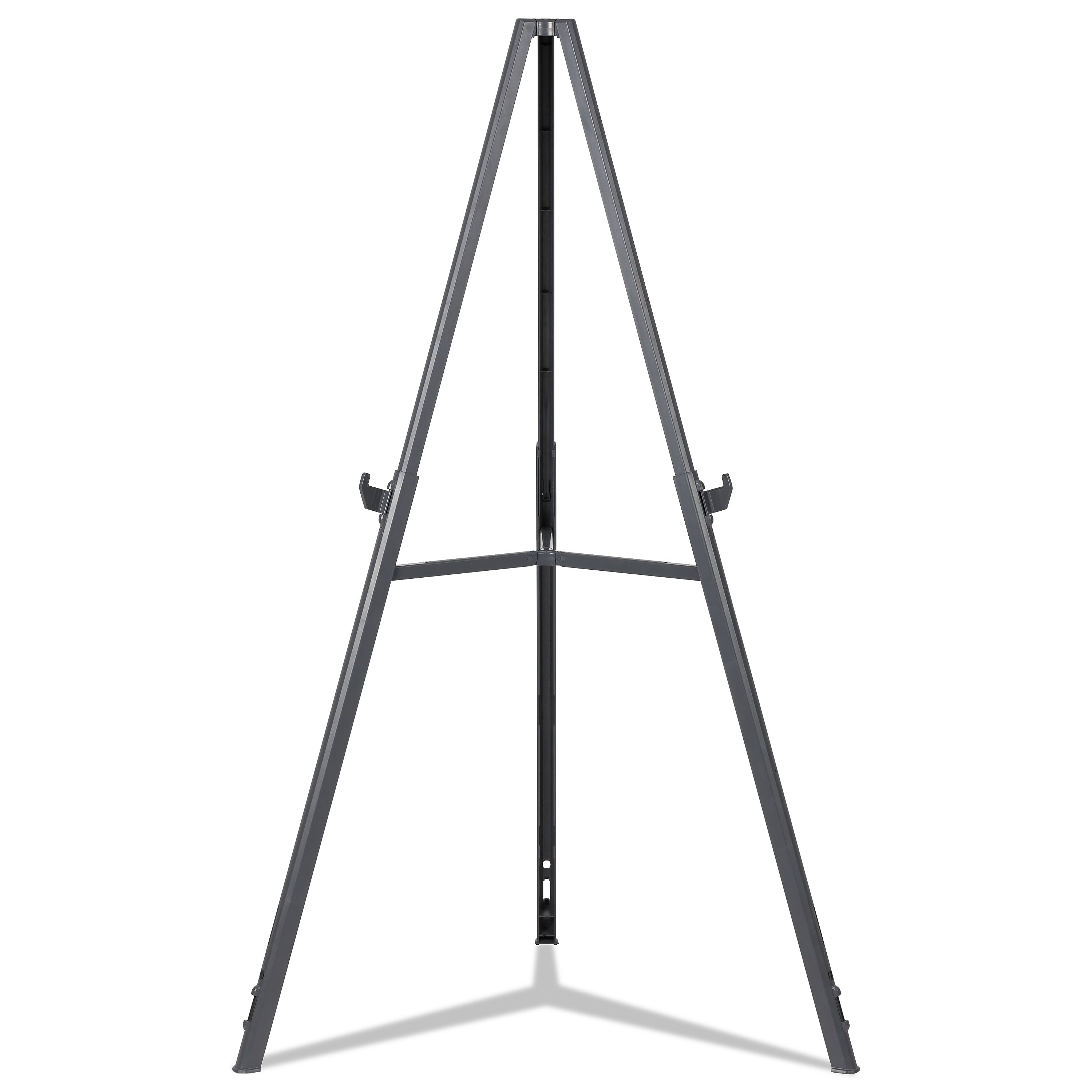 MasterVision Quantum Heavy Duty Display Easel, Plastic, 35.62" - 61.22"H, Black