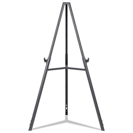 MasterVision Quantum Heavy Duty Display Easel, Plastic, 35.62" - 61.22"H, Black