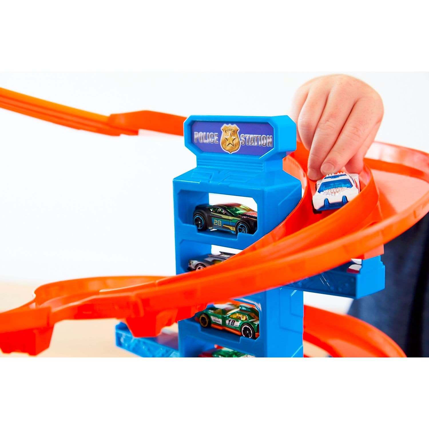 Mattel Hot Wheels Super Ultimate Garage Play Set 4 Cars and 1 Jet Plane, Blue, 5 years and up