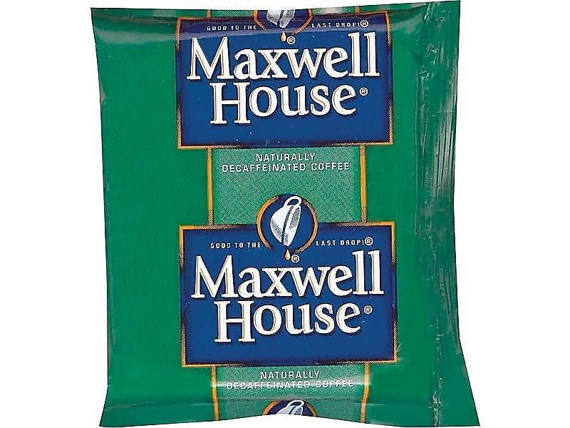 Maxwell House Arabica Decaf Ground Coffee, Medium, 42/Carton