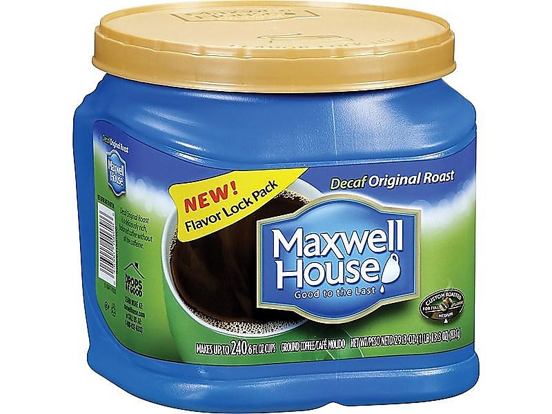 Maxwell House Original Roast Decaf Ground Coffee, Medium Roast