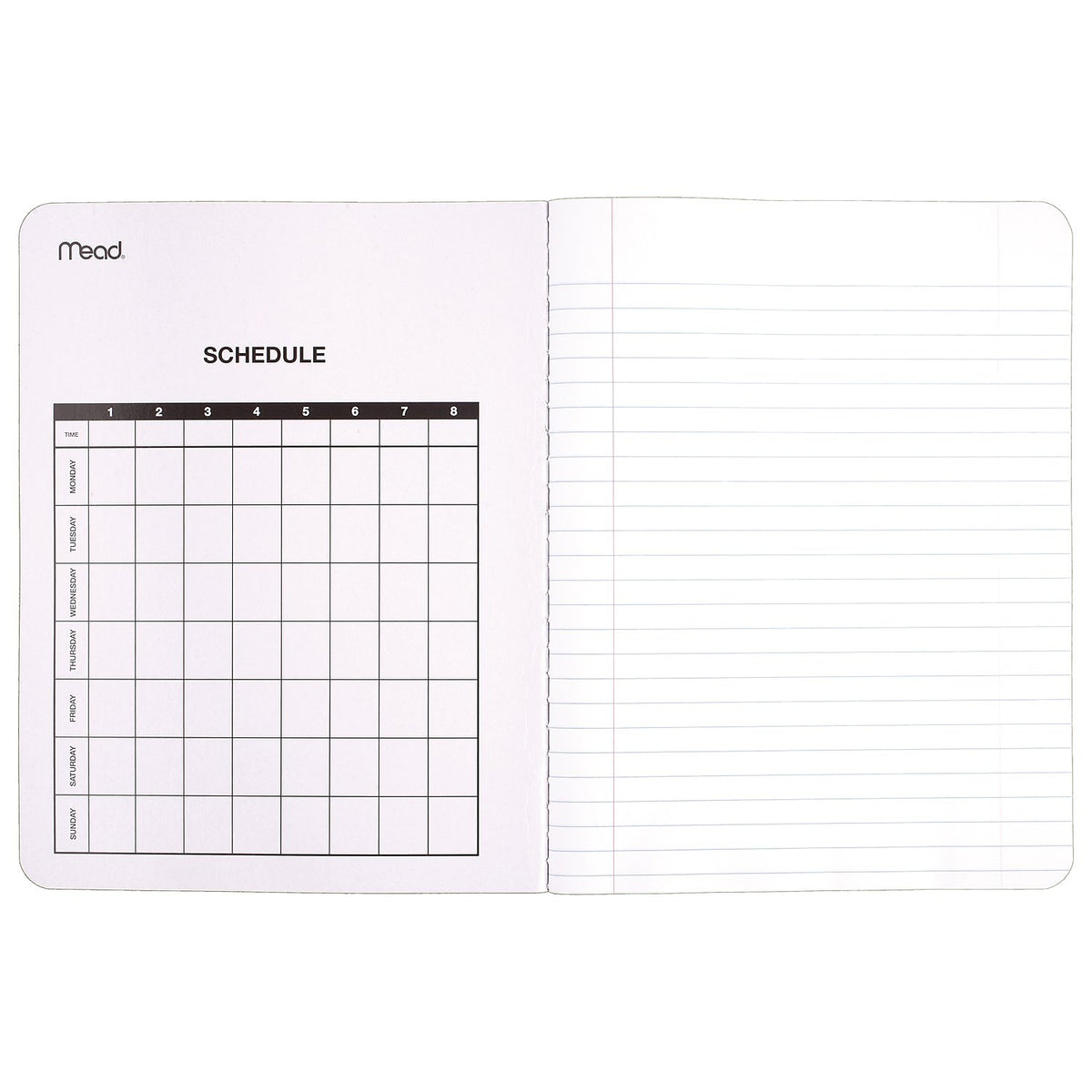 Mead 1-Subject Composition Notebooks, 9.75" x 7.5", Wide Ruled, 100 Sheets, Black