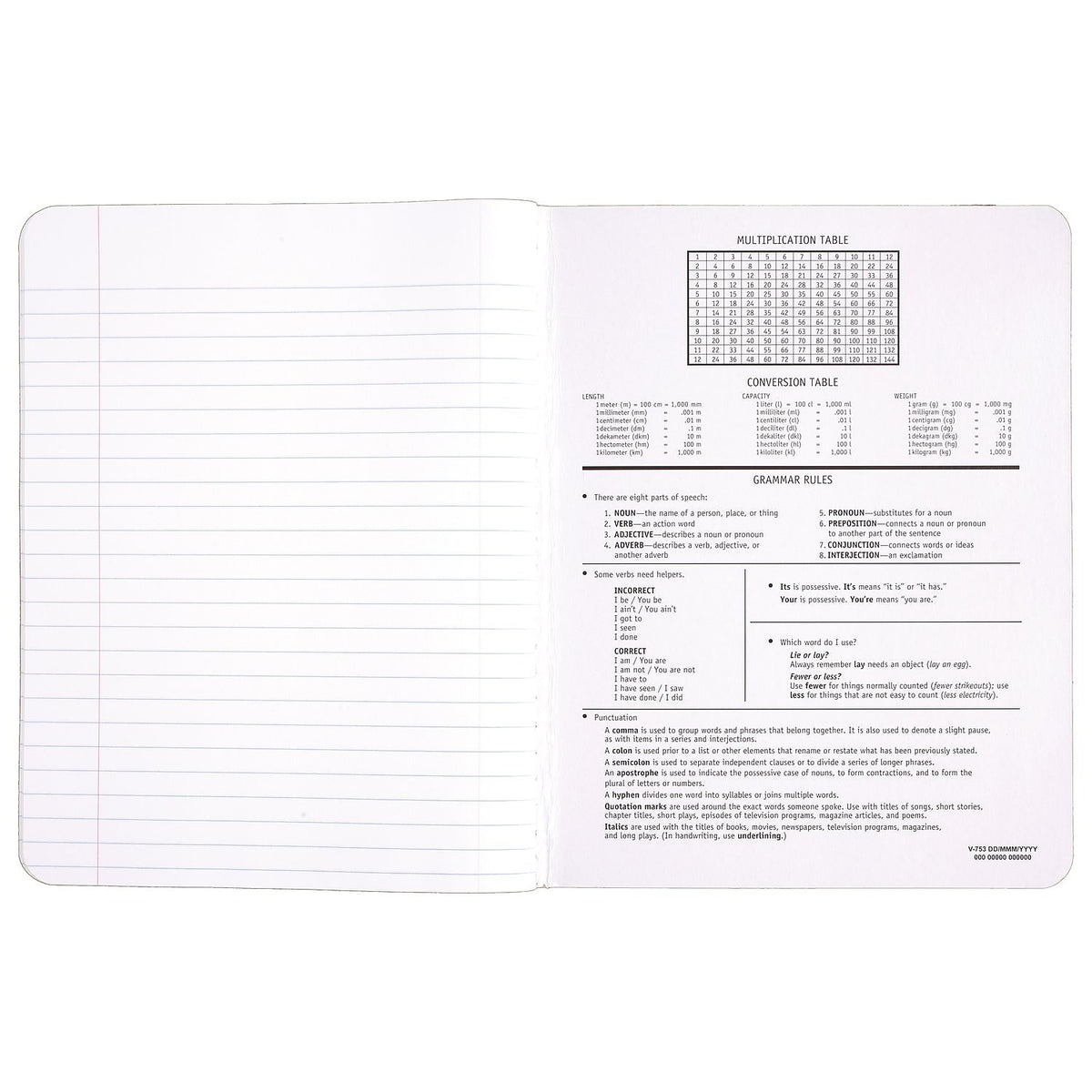 Mead 1-Subject Composition Notebooks, 9.75" x 7.5", Wide Ruled, 100 Sheets, Black