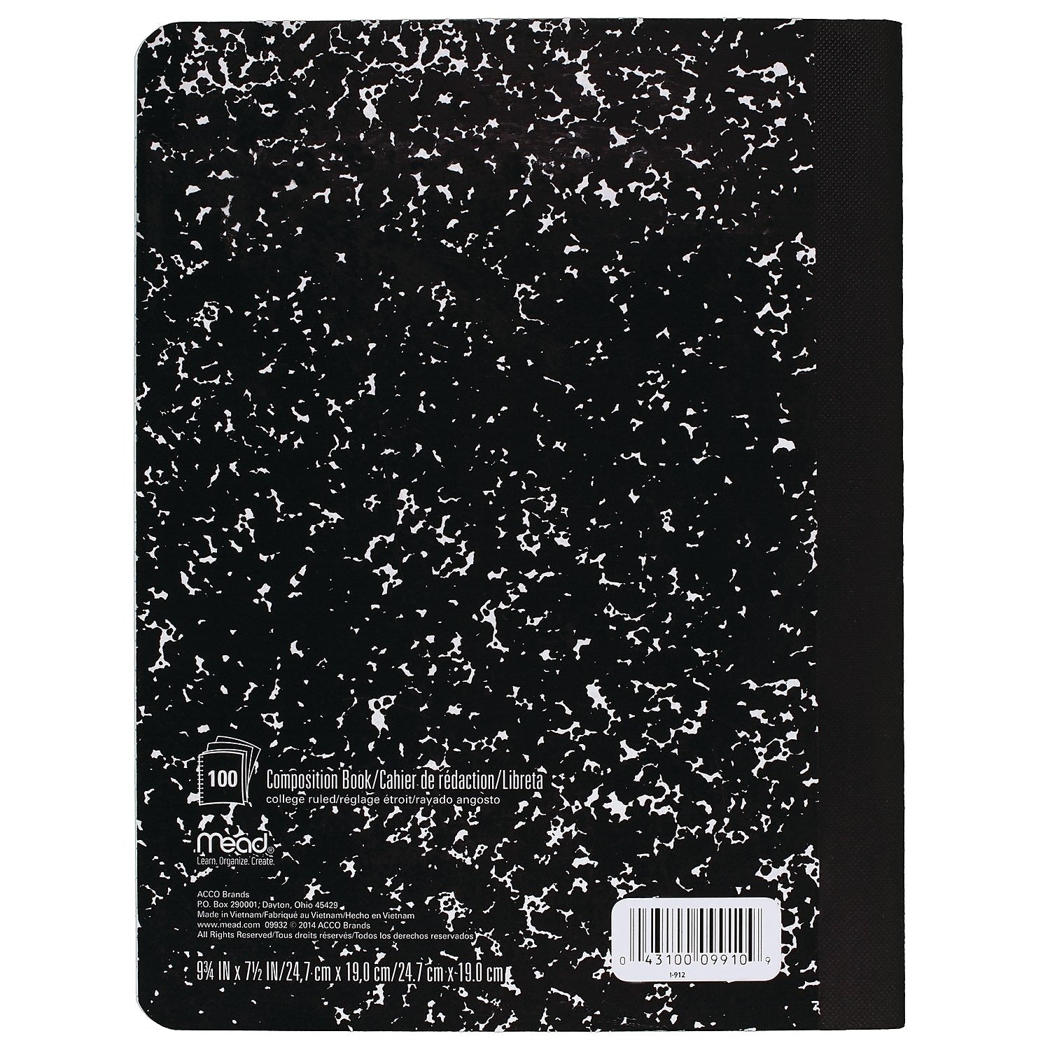 Mead 1-Subject Composition Notebooks, 9.75