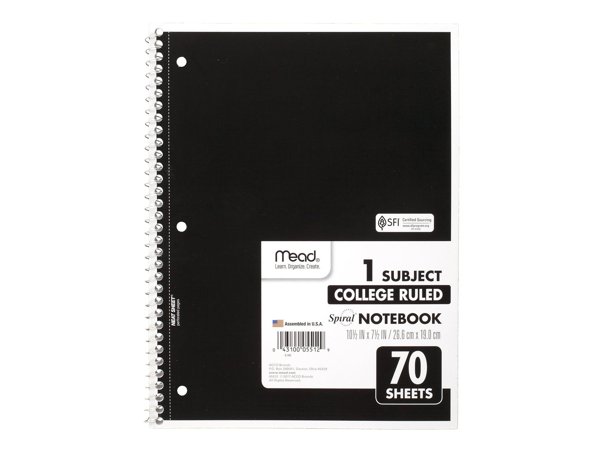 Mead 1-Subject Notebooks, 8