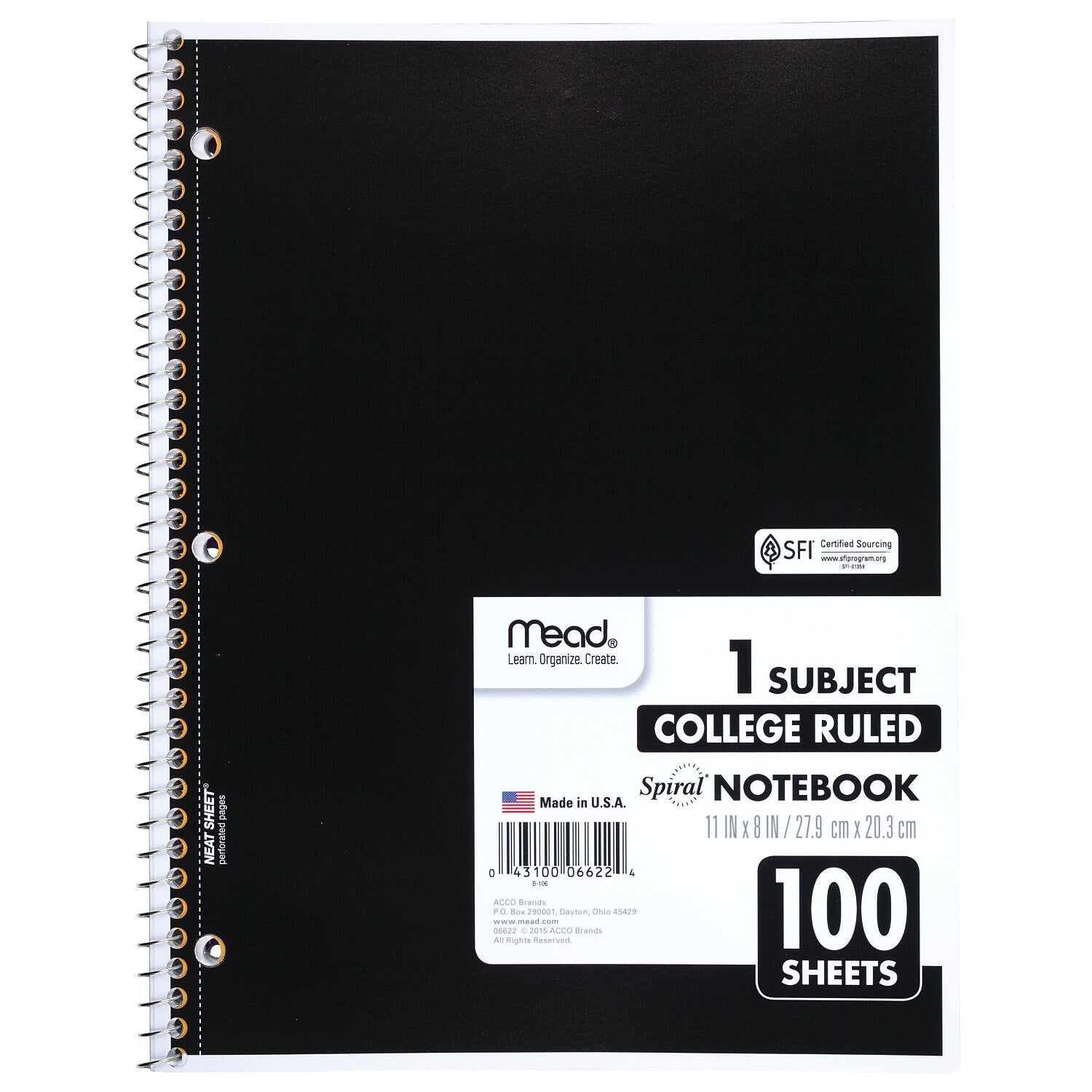 Mead 1-Subject Notebooks, 8