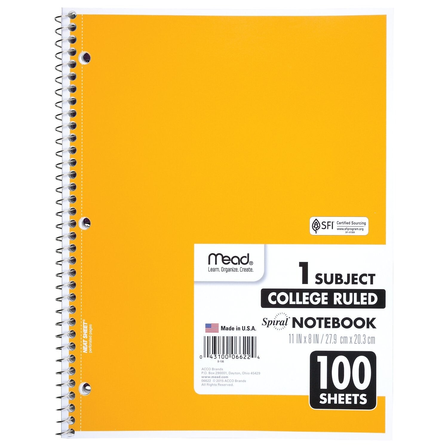 Mead 1-Subject Notebooks, 8