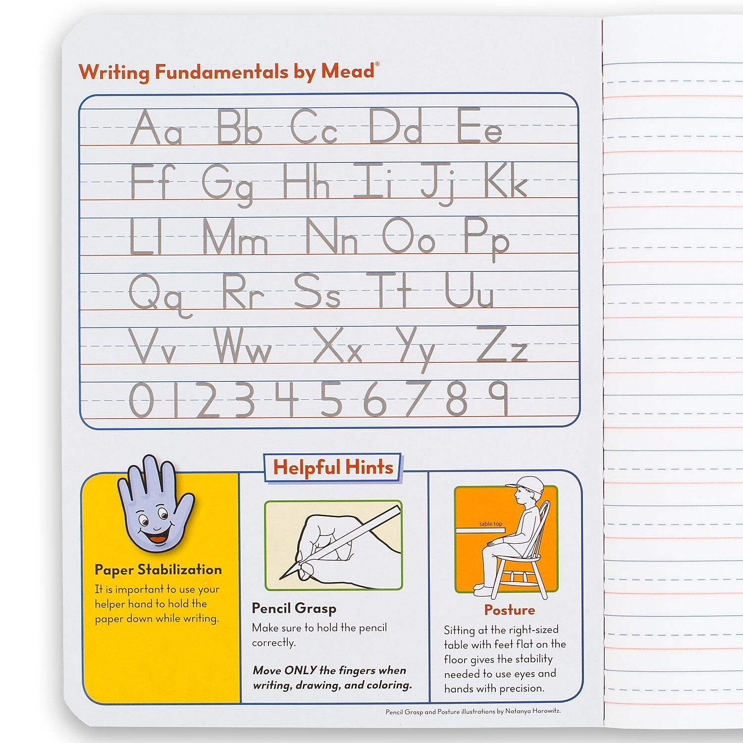 Mead Grades K-2 Primary Composition Notebook, 100 Sheets, Blue